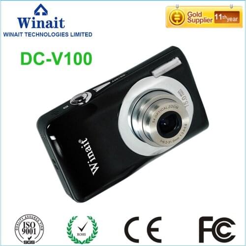 Max 15mp 5x Optical Zoom Mini Camera 2.7" PC/USB Output Telescopic Camera DC-V100 EIS Hdv Camcorder With Face&Smile Detection