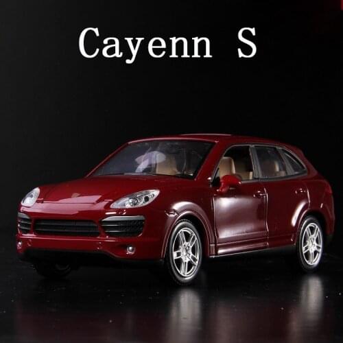 New 1:24 Scale Cayenn S Sport SUV Car With Pull Back Sound Light Children Gift Collection Diecast Toy Model Birthday gift