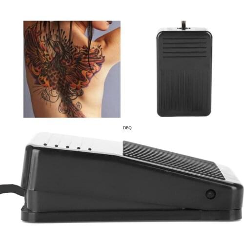 Mini Black Plastic Tattoo Foot Pedal Switch Pedal Compact Tattoo Machine Accessory Anti Slip Foot Tattoos Pedal Tools for Tattoo
