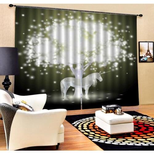 Dream Customized size Luxury Blackout 3D Window Curtains For Living Room personality curtains
