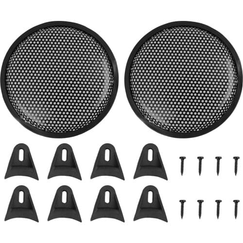 Uxcell 2pcs Grill Cover 8" Mesh Protector Car Speaker Cover Woofer Subwoofer Grill For Honda For Nissan