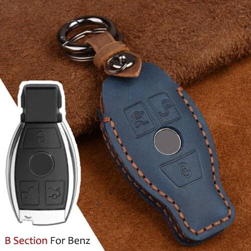 Smart 3 Buttons car key shell case bag set cover For Mercedes benz CLS CLA GLA GLK SLK AMG A B C E S class w210 key Housekeeper