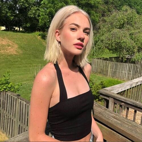 Top woman 2021 black Tee Bustier corset Y2k Sleeveless Sexy Crop Top Solid Camisole casual Summer Slim Bar party Female clothes