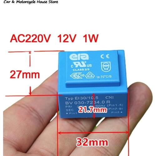 1PC Sealed Waterproof Transformer 220V to 12V 1W AC power supply Epoxy Resin Nice work in AC scooter and can be work in rain