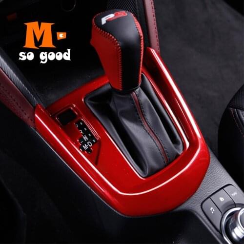 2016 2017 2018 For Mazda CX-3 CX3 Car ABS Chrome Gear Shift Knob Frame Panel Cover Trim Car Styling Accessories Sticker 1 Piece