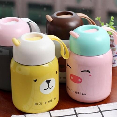 300ML 304 Stainless Steel thermos Bottle Mug Vacuum Flasks Belly Cup Thermal Bottle For Water Insulated Tumbler For kids coffee