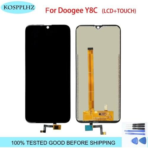 6.1" 600*1280 For Doogee Y8C LCD Display and Touch Screen Digitizer Assembly new Replacement With Free Tools + Adhesive for y8c