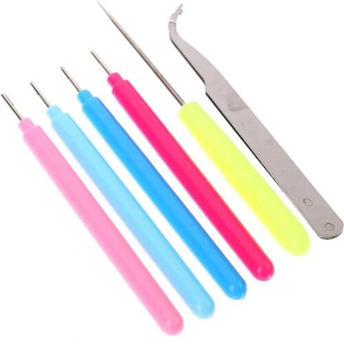 6pcs/set Paper Diy Set Quilling Paper Tools Tweezer Needle Pins Slotted Pen Tool Kit New