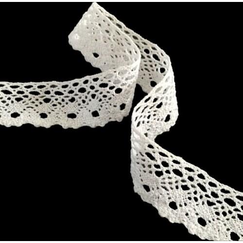2 meters Sew White Lace Ribbon Trim Guipure 30mm width , Craft Scrapbooking Embroidery DIY Gift Packing 7LS57-3