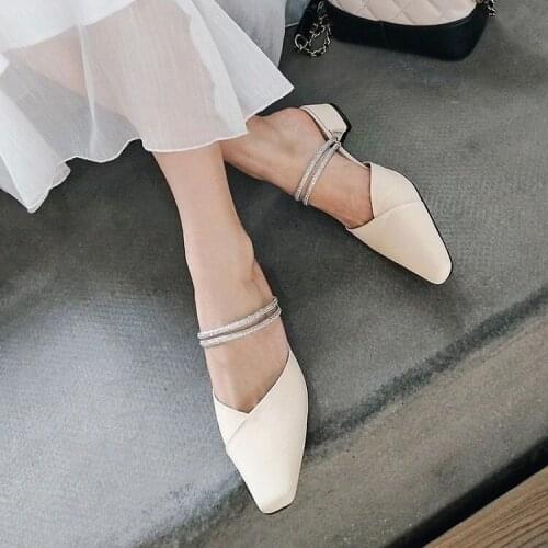 Big Size 11 12 13 14 high heels sandals women shoes woman summer ladies Baotou Flash Drill Miller Shoes