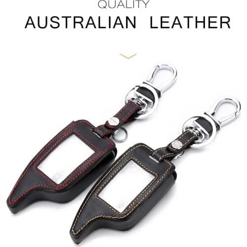 Keychain cover for Scher Khan Magicar 5/6 Leather Case For Scher-khan Magicar M5 M6 Alarm Remote Keychain Cover Protector