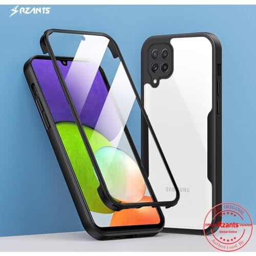 Rzants For Samsung Galaxy A22 4G 5G M32 Case [360 Bettle] Full Protection Cover Soft Transparent Shockproof Phone Casing
