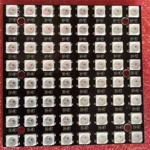 64-bit WS2812B8*8 xRGB 5050 LED module ws2812s pixel screen