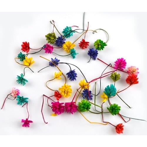 Flower Invitation 50pcs Lantern Ball Dried Flower DIY Epoxy Materials Filler Dried Flowers Jewelry Making UV Resin Crafts