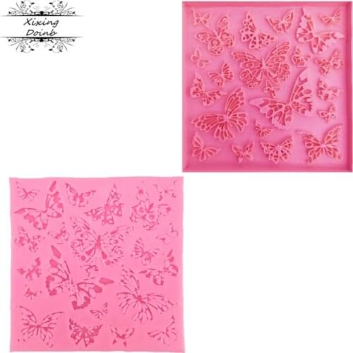 DIY butterfly silicone jelly mold cake decoration tools candy chocolate fudge mold kitchen baking utensils