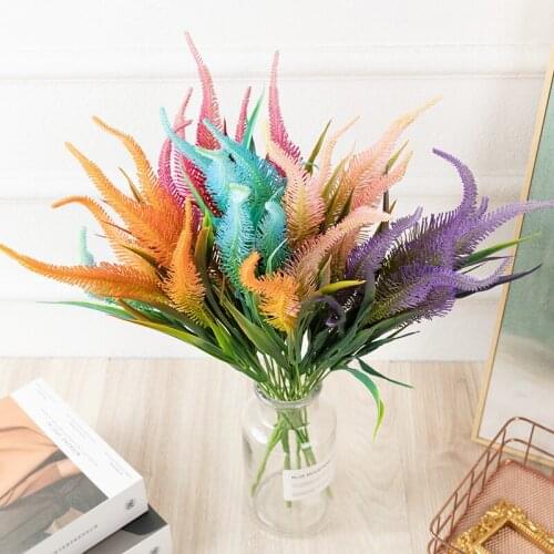 Artificial Flower Green Bristlegrass flower accessory for Desktop decoration