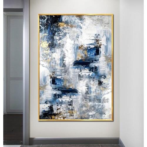 Unframed Design Handmade Abstract 100% Handpainted Oil Painting on Canvas Wall Art Picture for Living Room Bedroom Home Decor