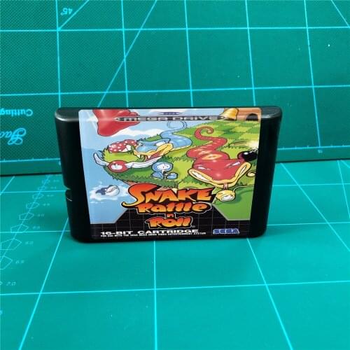 Snake Rattle 'n' Roll - 16 bit MD Games Cartridge For MegaDrive Genesis console