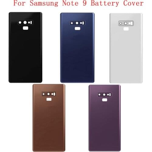 Battery Case Cover Rear Door Housing Back Case For Samsung Note 9 N960F Battery Cover Camera Frame Lens with Logo