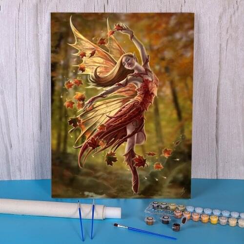 Angel Butterfly DIY Painting By Numbers Kit Acrylic Paints 50*70 Paiting By Numbers Handmade For Adults Wall Handiwork