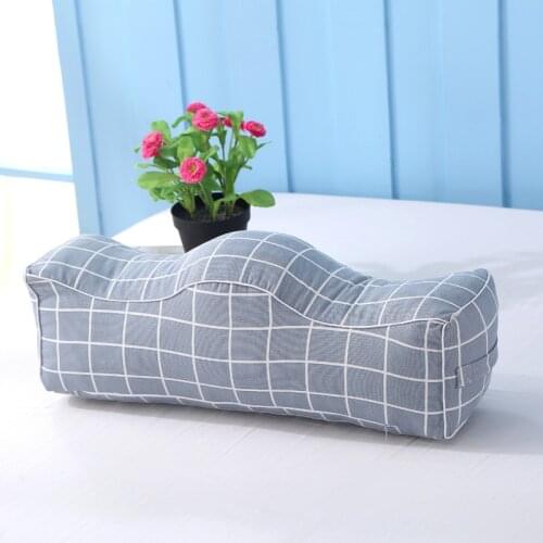 Leg Pillow Block Up Lift Foot Pouf Backrest Lumbar Ottoman Pregnant Back Footrest Footstool Side Sleep Cushion Cotton Linen Bed
