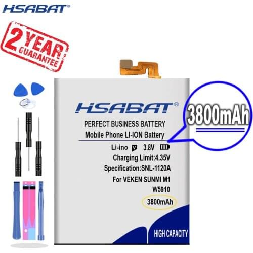 New Arrival [ HSABAT ] 3800mAh Replacement Battery for VEKEN SUNMI M1 W5910