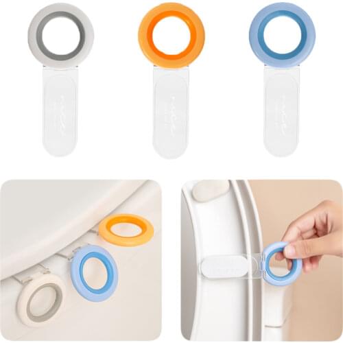 Toilet Seat Lifter Avoid Touching Self Adhesive Toilet Seat Handle Lifter Hygienic Clean Toilet Cover Lifter Toilet Accessories