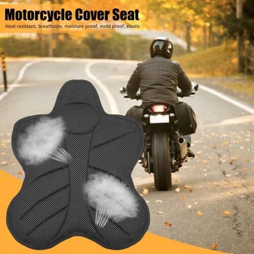 3D Motorcycle Seat Cushion Nonslip Cooling Down Seat Pad Perfect For Motorcycle Cafe Racer Seat Asiento Moto For Harley Davidsio