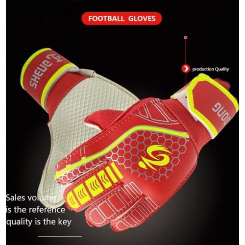 2021 Professional Soccer Goalkeeper Child Glvoes Latex Finger Protection Kids Football Goalie Glove Sport Average Size Gift