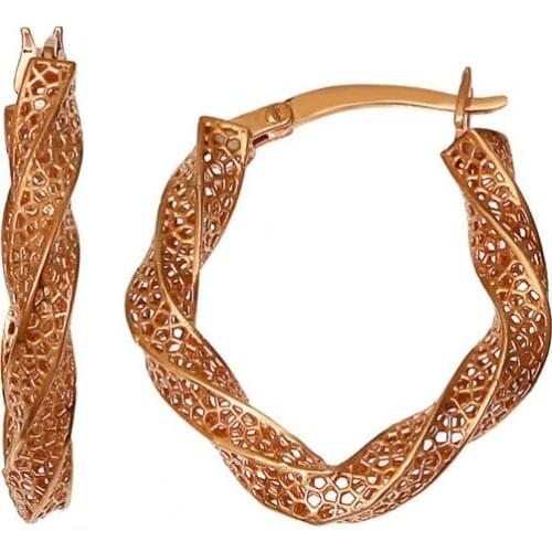 Argentum Concept-Silver Design Rose Fusion Earrings-K087501