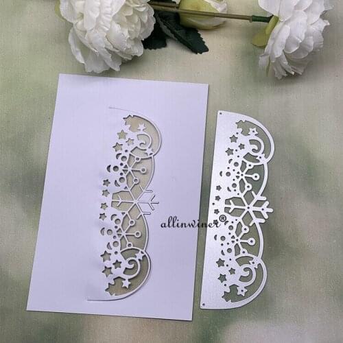Snowflake lace edge DIY Craft Metal Cutting Die Scrapbook Embossed Paper Card Album Craft Template Stencil Dies