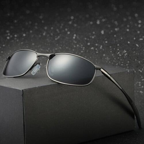 Brand Polarized Sunglasses Metal Frame Square Classic Male Sunglass Men Driving Sun glasses UV400 Shades gafas de sol hombre