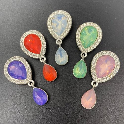 Rhinestone Flatback Buttons Decorative For Craft Supplies DIY Hairbows Embellishment Manualidades Accessories for Clothing 5pcs