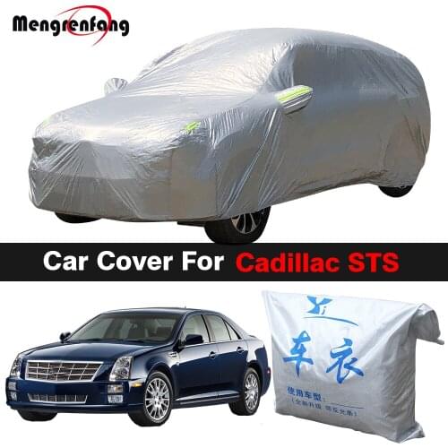 Outdoor Car Cover Auto Anti-UV Sun Shade Snow Rain Resistant Cover Dustproof For Cadillac STS