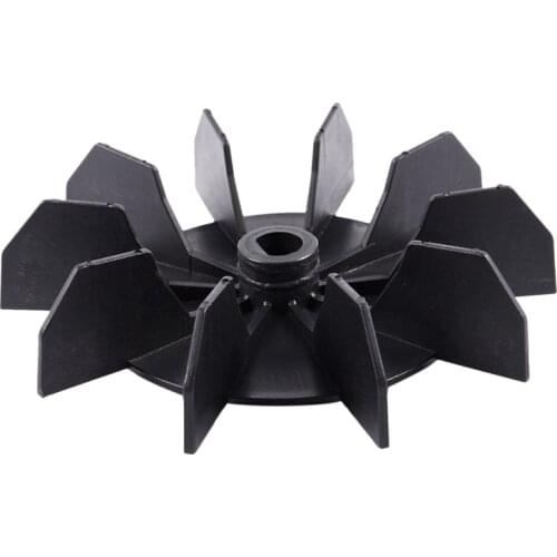 Replacement 0.5" Inner Bore 10 Impeller Air Compressor Motor Fan Blade Black