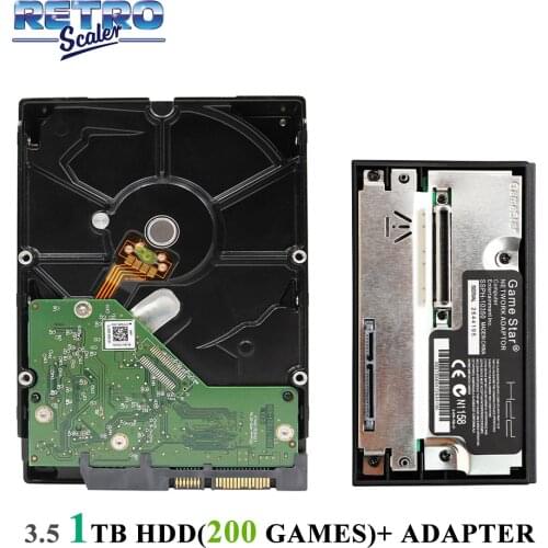 1TB 3.5" SATA HDD with ps2 200 Games Installed and SATA Gamestar Network Adapter