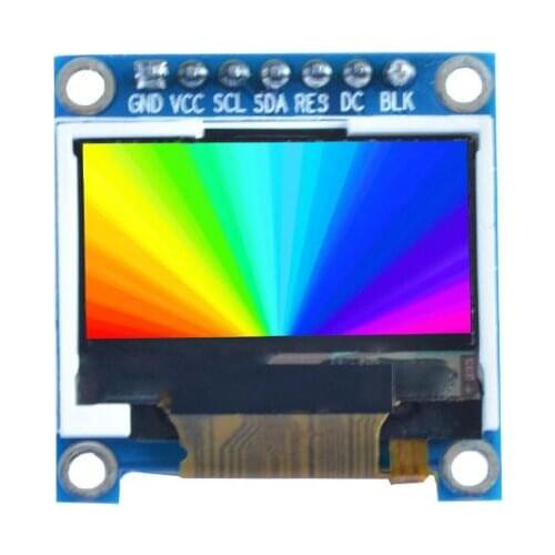 0.96 inch TFT LCD display screen module with PCB board 4-wire SPI 7pin ST7735S controller 262K 128*64