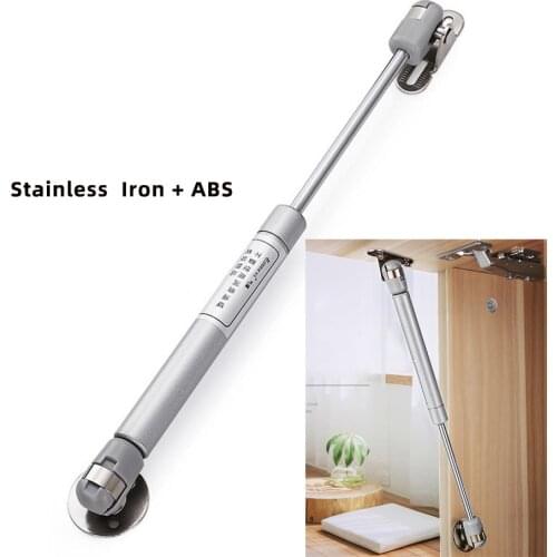 1PC Stainless Steel Door Closer Furniture Cabinet Door Stay Soft Close Hinge Hydraulic Gas Lift Strut Support Rod Pressure 10N