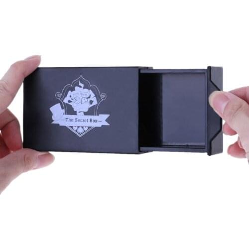 1PC New Cool Magic Black Box Vanished Box Puzzle Box Magic Tricks Surprise Box Close Up Kids Toy Puzzles Toy
