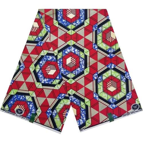 Real Wax 100%Original African Print Fabric Veritable Best Quality Ankara Style Party Dress Material For Sewing By The Yard SP-ER