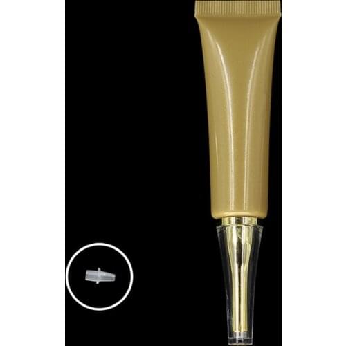 50pcs 20g Gold Empty Skincare Cosmetic Tube, Eye Cream Essence Cream Squeezed Bottle Packaging Empty Cosmetics Container