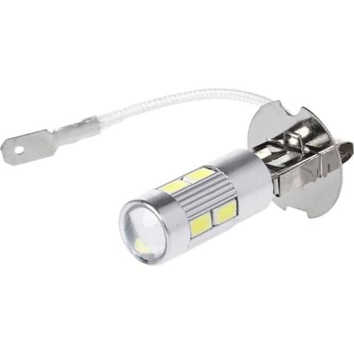 1Pc High Quality Aluminum H3 White 10 LED 5630 SMD Fog LED Auto Bulb Tail Turn Driving Light High Beam Jy25 19 Droship
