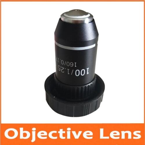 100X 195 Biomicroscope System School Lab Laboratory Achromatic 100 Times Objective Lens for Bio-Microscope Biological Microscope