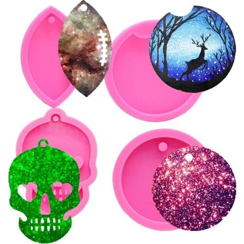 Keychain Silicone Mold For Chocolate Cake Decorating Key Accessories Making Form Baking Epoxy Resin Carft Tools DIY Jewelry