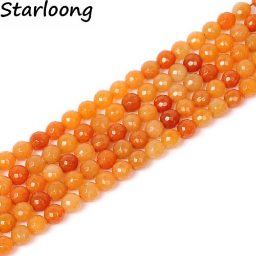 New arrival 4-14mm faceted red Aventurine stone Natural Stone Beads loose strand 15" For Making Jewelry Diy bracelets necklaces