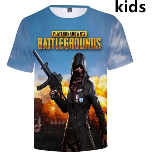 3 to 14 years kids t shirt PUBG Game 3D printed t-shirt boys girls Player unknowns Battlegrounds tshirt Tee children clothes