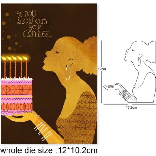 Beauty women Metal Cutting Dies DIY Scrapbooking Paper Cards Stencil Embossing Decorative Craft die new 2020