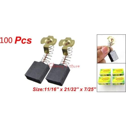 Best Promotion Wholesale Price 100 Pcs 11/16" x 21/32" x 7/25" Electric Motor Power Tool Carbon Brush