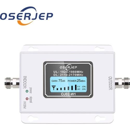 Mini 3G UMTS Band1 2100Mhz mobile phone signal amplifier booster repeater LCD amplifier