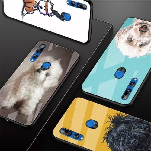 Cartoon Westie Dog Tempered Glass Phone Case For Huawei honor 8X 9 10i 20i 20Lite 20Pro 30 Pro Cover Shell
